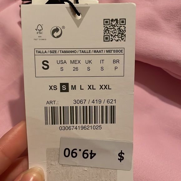 ZARA pastel pink trousers - Picture 4 of 4